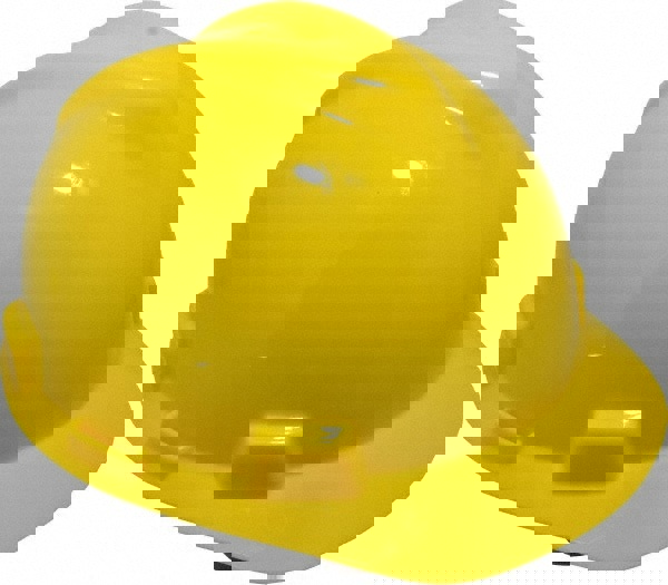 Hard Hat: Impact Resistant, V-Gard Slotted Cap, Type 1, Class E, 4-Point Suspension